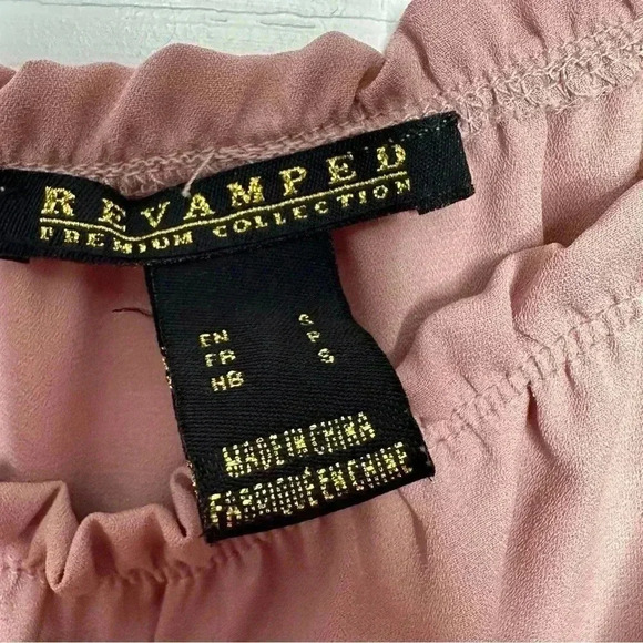 Revamped Off The Shoulder Top Pink / Mauve Size  Small - Picture 3 of 16